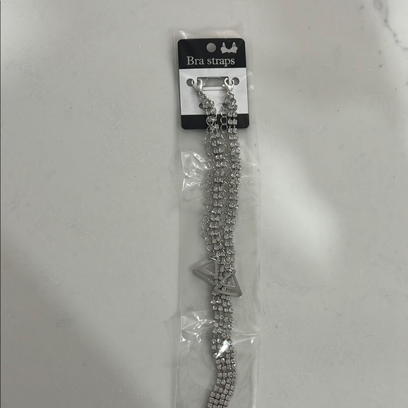 Silver Rhinestone Bra Straps - Picture 1 of 1